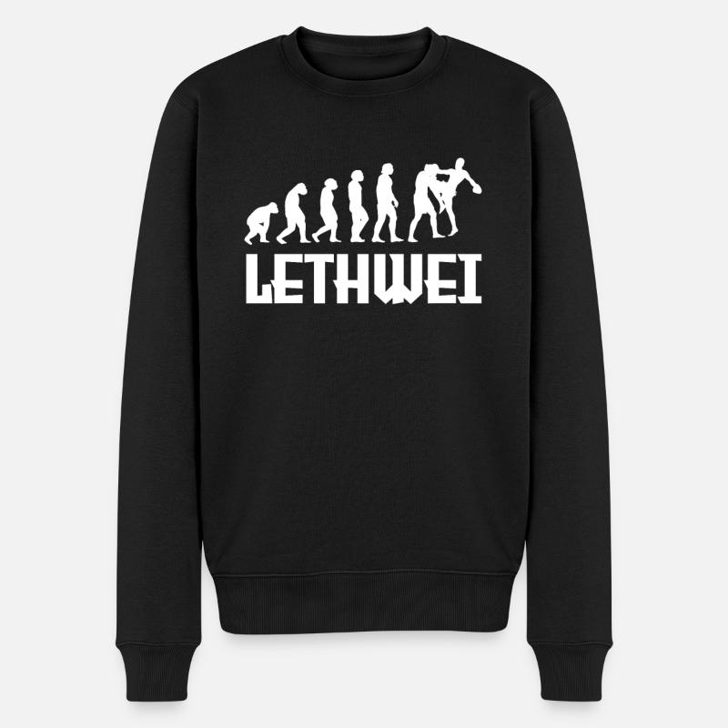 Évolution de Lethwei - Pull Premium bio Homme - noir
