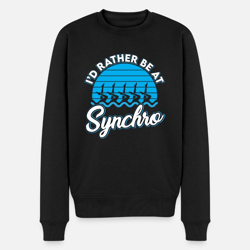 Natation synchronisée - Pull Premium bio Homme - noir