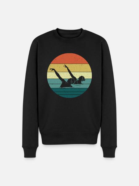 Synchronized swimming - Men's Premium Organic Jumper - black