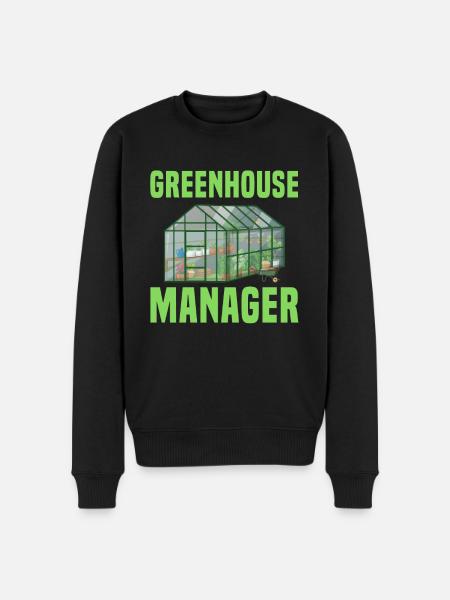 Greenhouse Manager - Men's Premium Organic Jumper - black