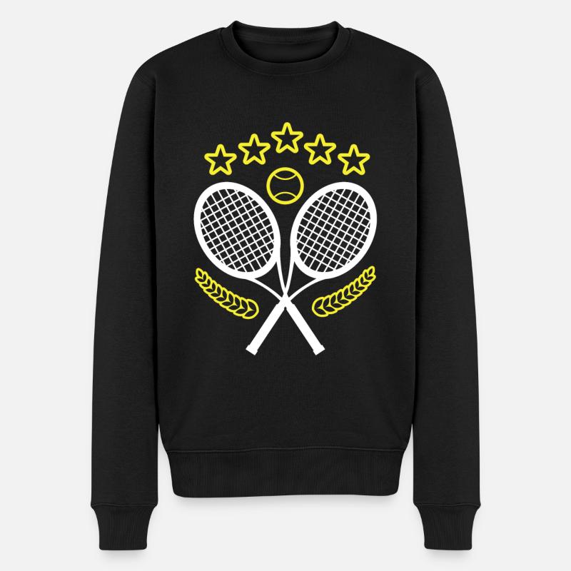 Tennis - Pull Premium bio Homme - noir