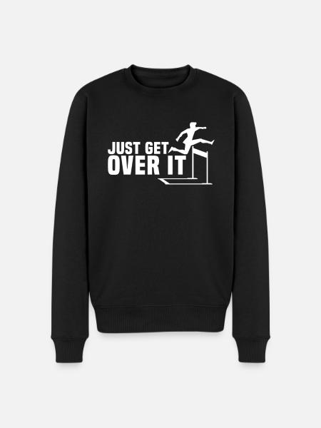 Hurdle Race Evolution - Men's Premium Organic Jumper - black
