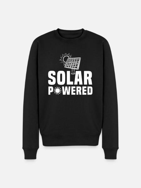 Solar powered - Men's Premium Organic Jumper - black