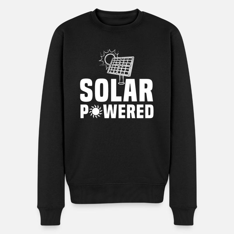 Alimenté à l’énergie solaire - Pull Premium bio Homme - noir