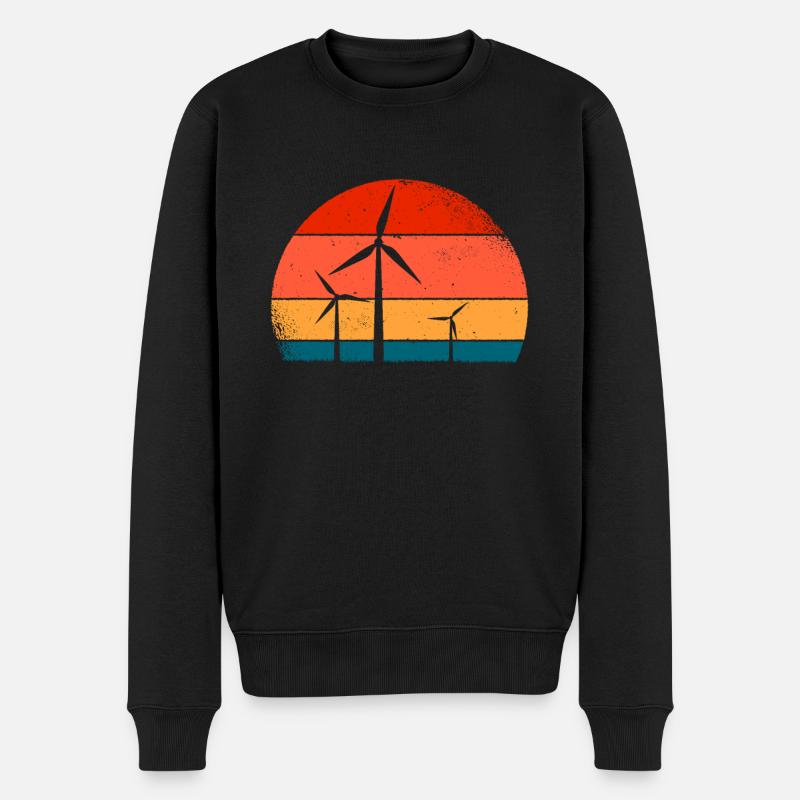 Éolienne - Pull Premium bio Homme - noir