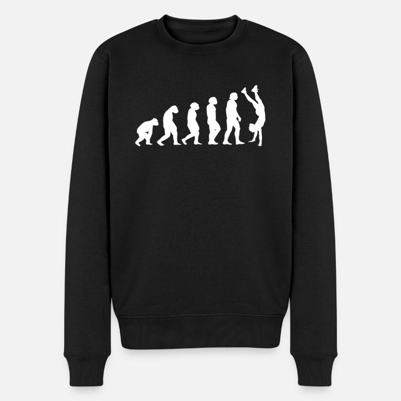 Évolution du handstand - Pull Premium bio Homme - noir