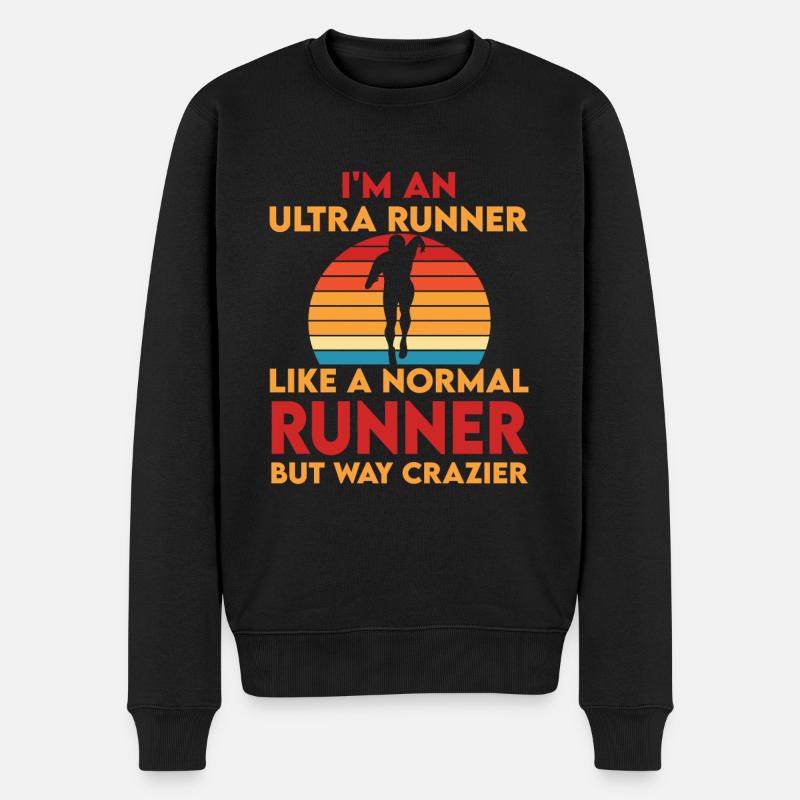 Ultra Runner - Männer Premium Bio Pullover - Schwarz
