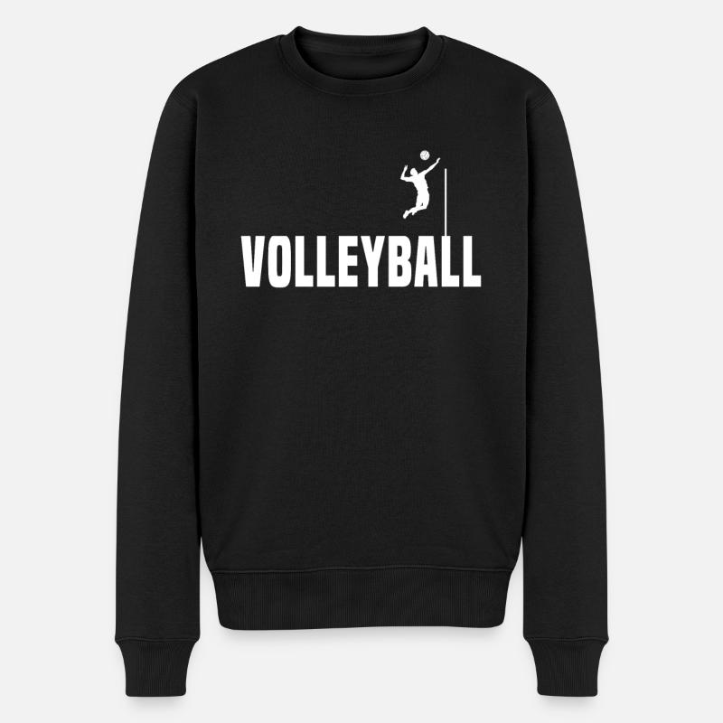 Volley-ball - Pull Premium bio Homme - noir
