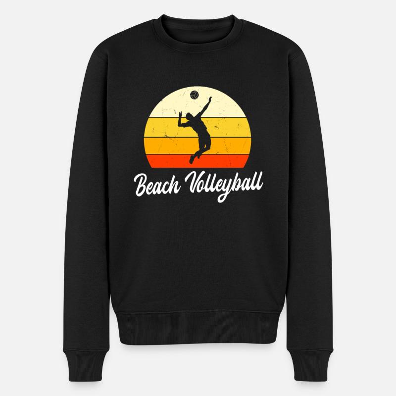 Beach-volley - Pull Premium bio Homme - noir