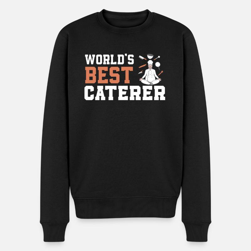 Caterer Geschenk Catering - Männer Premium Bio Pullover - Schwarz
