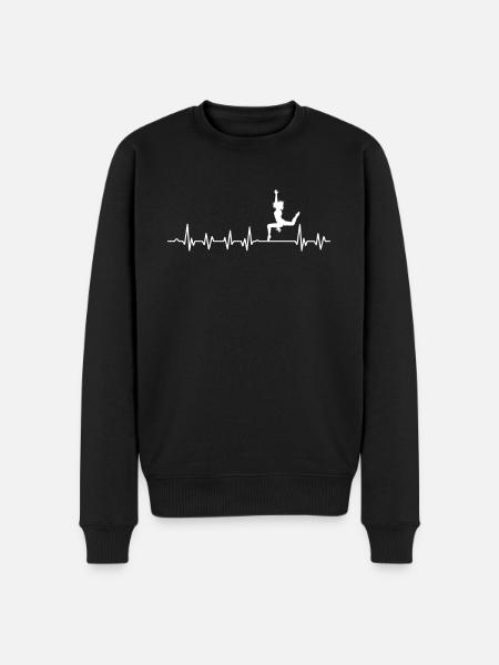 Contemporary Dance Heartbeat - Men's Premium Organic Jumper - black