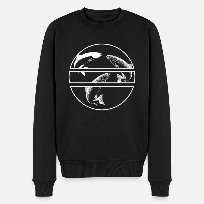 Saumon - Pull Premium bio Homme - noir