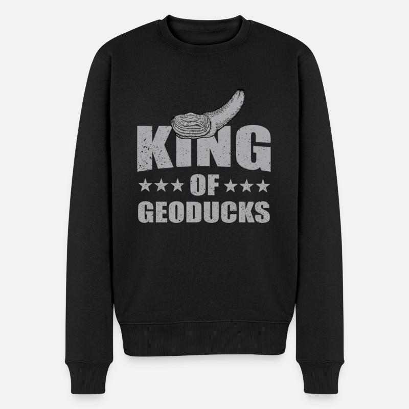 Roi Geoduck - Pull Premium bio Homme - noir