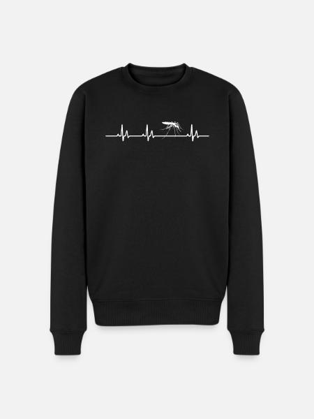 Mosquito heartbeat - Men's Premium Organic Jumper - black