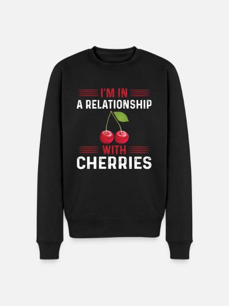 Cherry T-Shirt - Men's Premium Organic Jumper - black