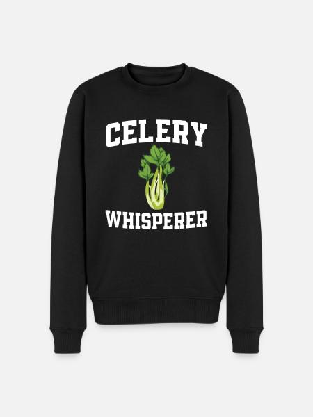 Celery Whisperer - Men's Premium Organic Jumper - black