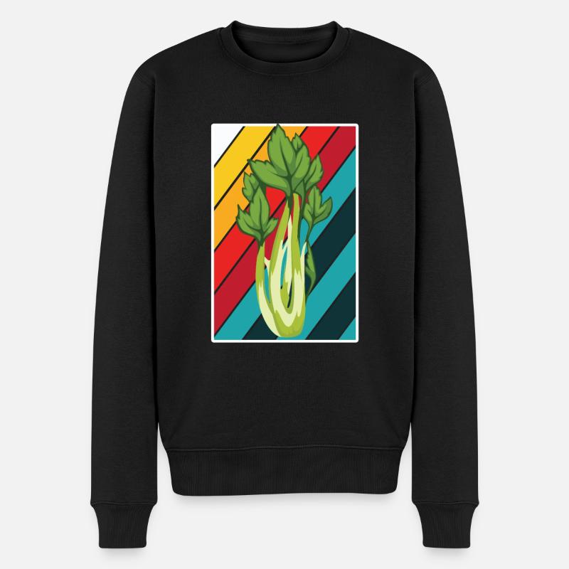 Sellerie - Männer Premium Bio Pullover - Schwarz