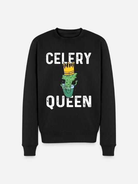 Celery Queen - Men's Premium Organic Jumper - black