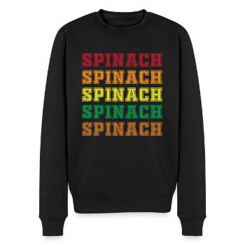 Épinard - Pull Premium bio Homme - noir - Devant - Nico (187cm)