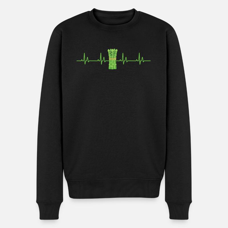 Chemise Asperge Heartbeat - Pull Premium bio Homme - noir