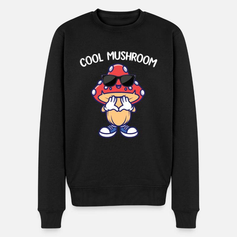 Champignon frais - Pull Premium bio Homme - noir