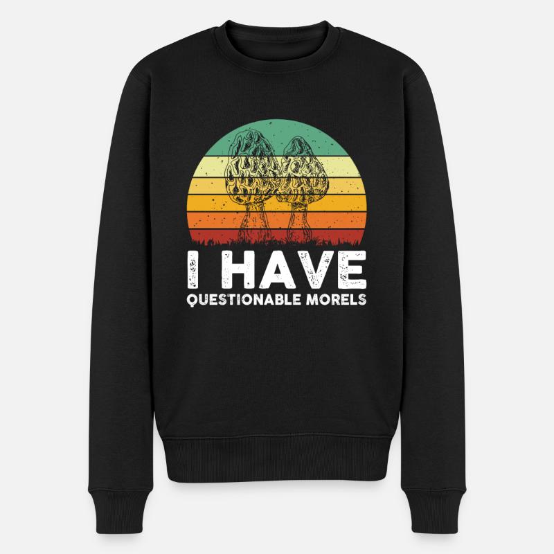 Morels Mushroom Picker - Men's Premium Organic Jumper - black