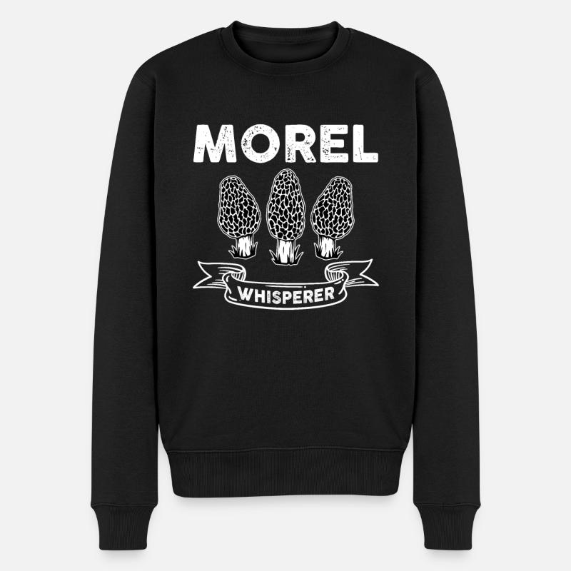 Morcheln Flüsterer - Männer Premium Bio Pullover - Schwarz