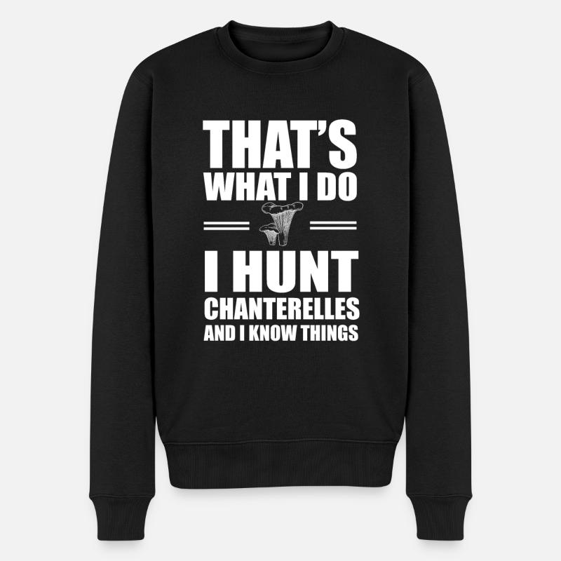 Chasseur de chanterelles - Pull Premium bio Homme - noir