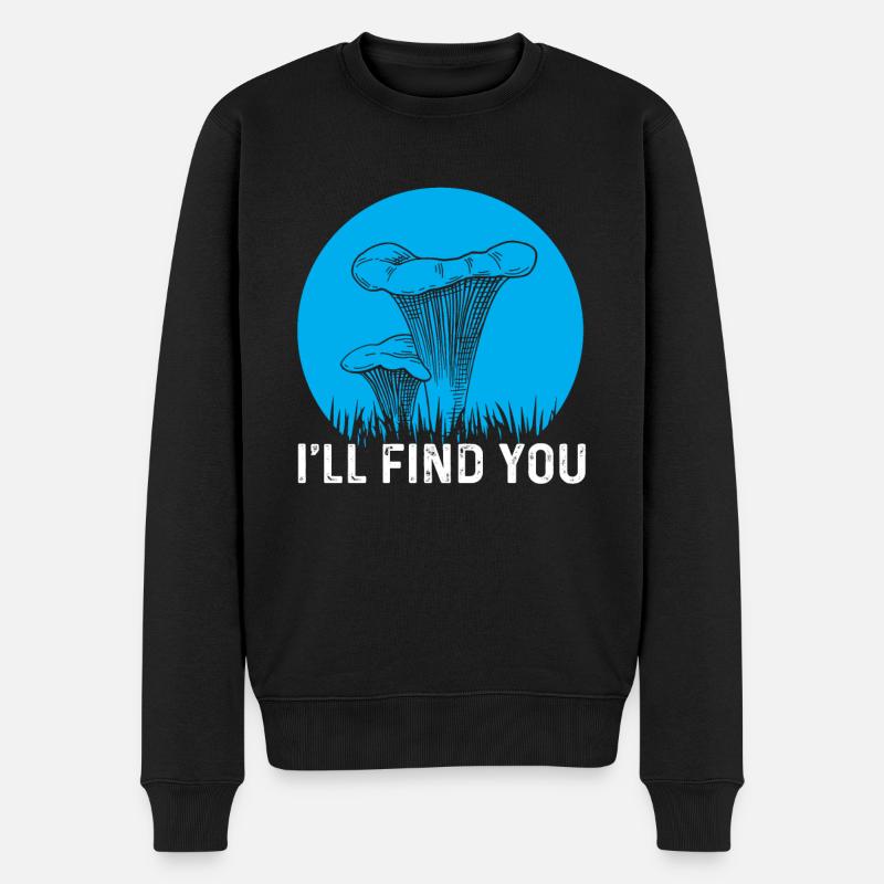 Pfifferling Geschenk - Männer Premium Bio Pullover - Schwarz