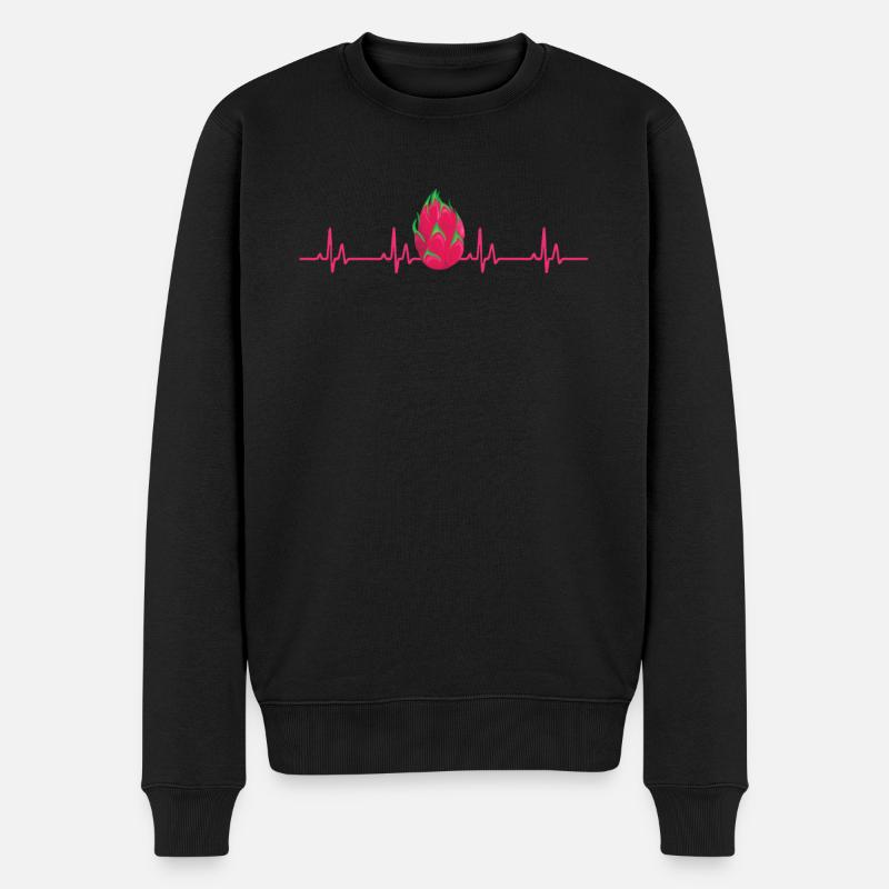 Dragon Fruit Heartbeat - Pull Premium bio Homme - noir