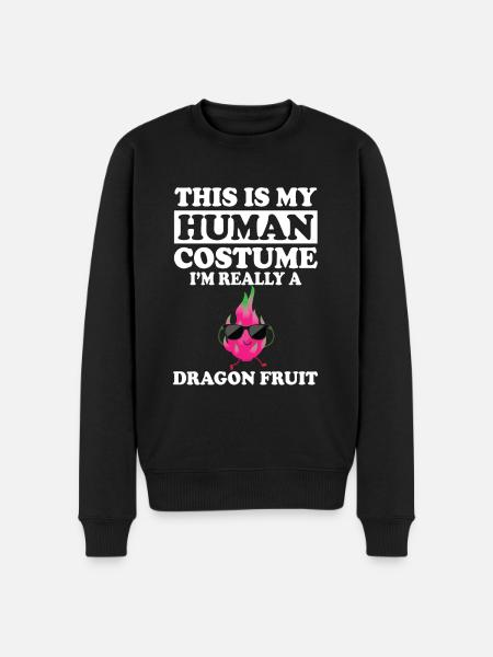 Dragon Fruit Saying - Men's Premium Organic Jumper - black