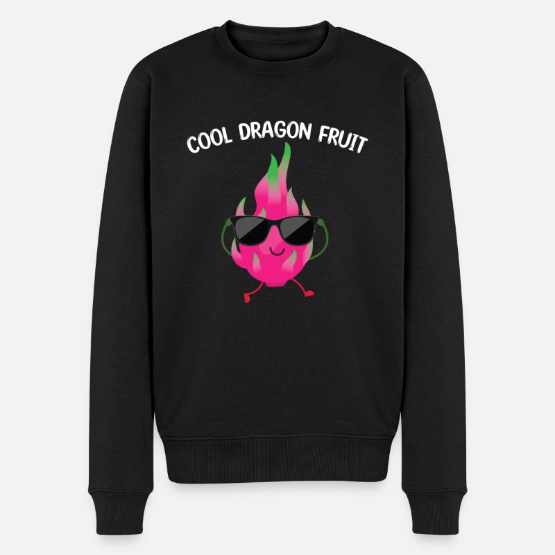 Fruit du dragon frais - Pull Premium bio Homme - noir