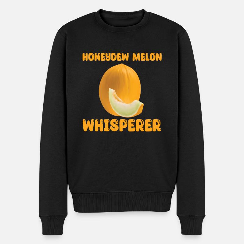 Honigmelone Flüsterer - Männer Premium Bio Pullover - Schwarz