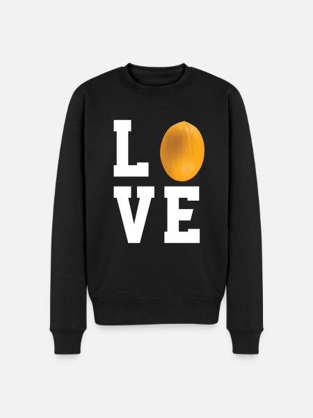 Ich Liebe Honigmelonen - Männer Premium Bio Pullover - Schwarz
