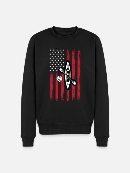 Kanupolo America - Men's Premium Organic Jumper - black