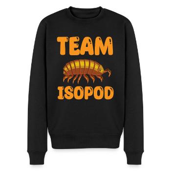Team Assel - Männer Premium Bio Pullover - Schwarz - Vorne - Nico (187cm)
