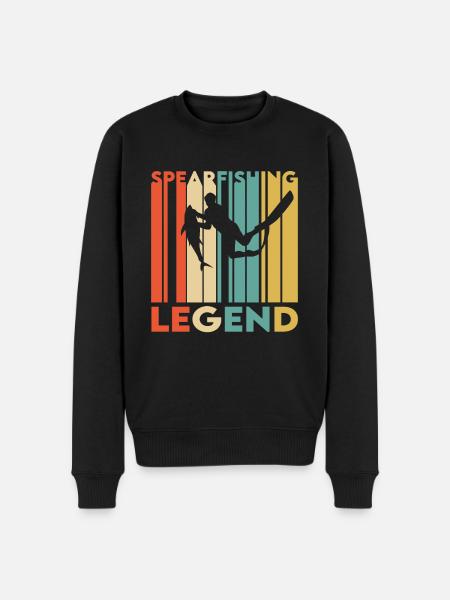 Spearfishing Legend - Men's Premium Organic Jumper - black