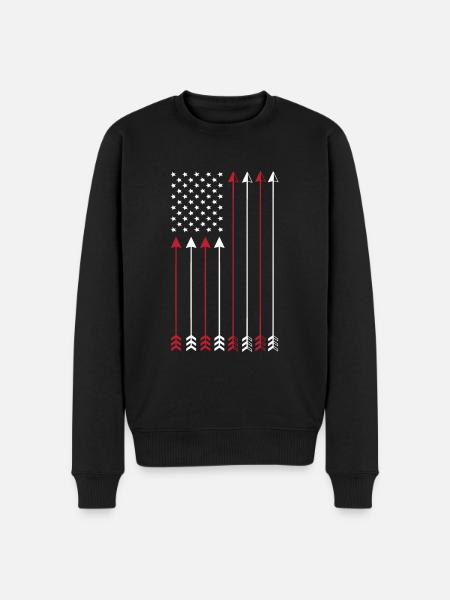 Archery America - Men's Premium Organic Jumper - black
