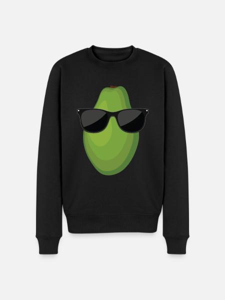 Papaya - Men's Premium Organic Jumper - black