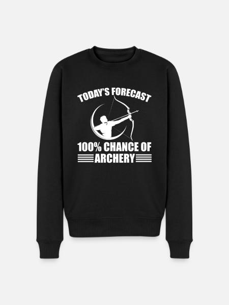 Fun Archery Design - Men's Premium Organic Jumper - black