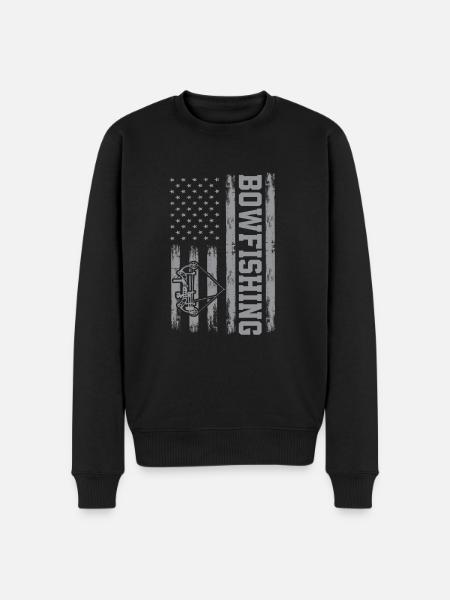 Bow Fishing America - Men's Premium Organic Jumper - black