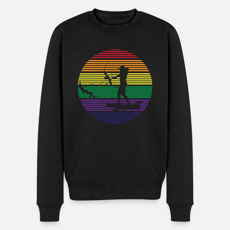 Pêche à l’arc - Pull Premium bio Homme - noir