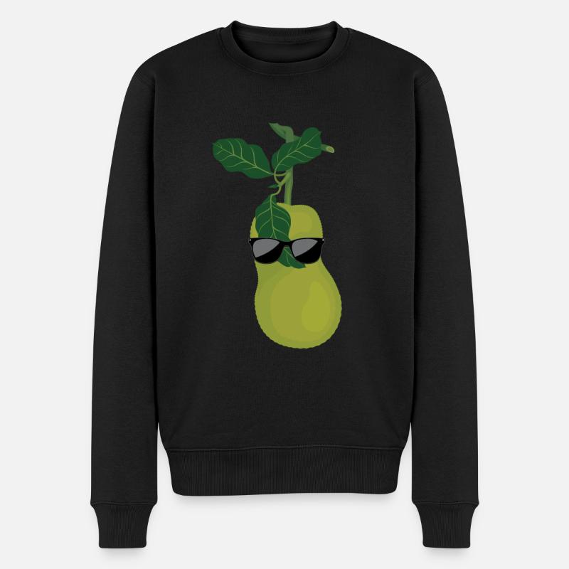 Jackfrucht - Männer Premium Bio Pullover - Schwarz
