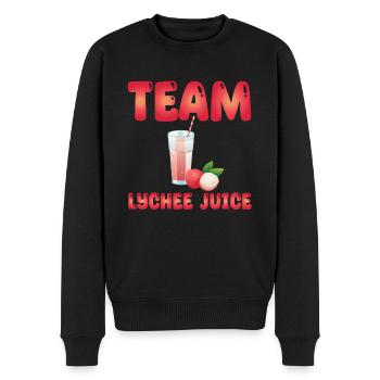 Équipe Jus de litchi - Pull Premium bio Homme - noir - Devant - Nico (187cm)