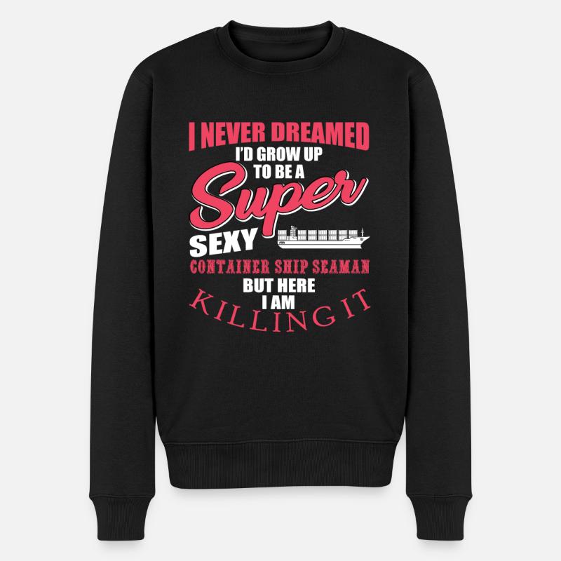 Porte-conteneurs Seeman - Pull Premium bio Homme - noir