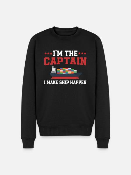 Container Ship Captain Shirt - Men's Premium Organic Jumper - black