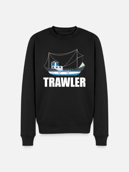 Fischkutter - Männer Premium Bio Pullover - Schwarz