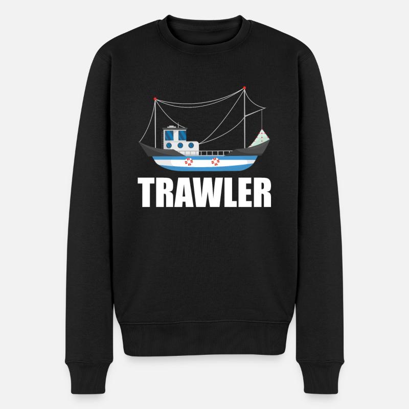 Bateau de pêche - Pull Premium bio Homme - noir