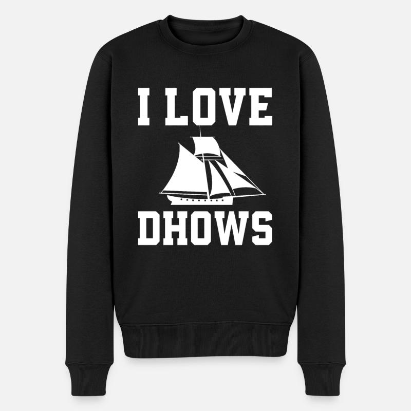 Dau Sailing Ship - Men's Premium Organic Jumper - black