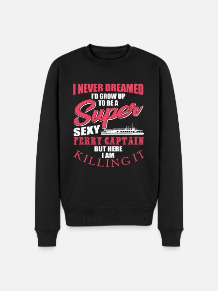 Captain Of the ferry - Men's Premium Organic Jumper - black